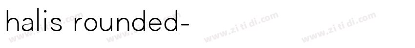 halis rounded字体转换
